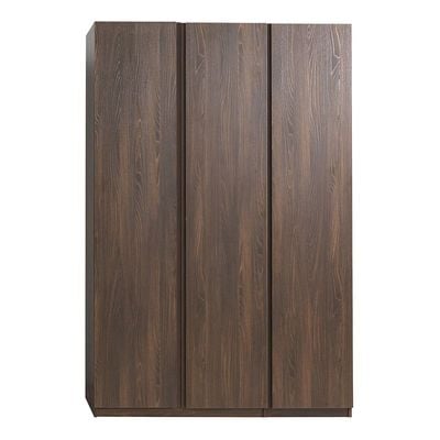 Infinity 2-Door Wardrobe with Hanger and Shelves - Dark Walnut - With 2-Year Warranty