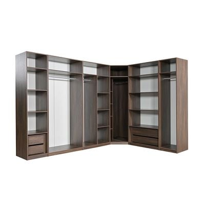 Infinity Set of 2 Drawers Internal Module for 1-Door Wardrobe - Dark Walnut - With 2-Year Warranty