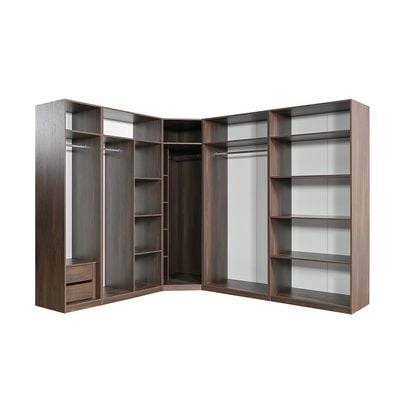 Infinity Set of 2 Drawers Internal Module for 1-Door Wardrobe - Dark Walnut - With 2-Year Warranty