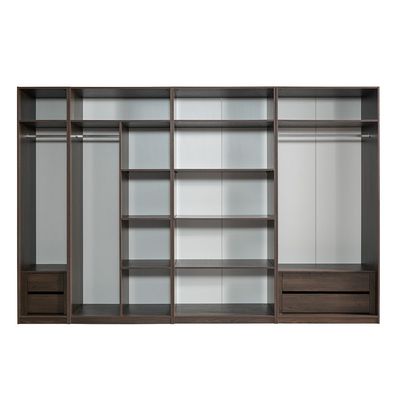 Infinity Set of 2 Drawers Internal Module for 1-Door Wardrobe - Dark Walnut - With 2-Year Warranty