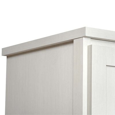 Casablanca 6 Door Wardrobe W/2 Drawers & Mirrors-White Oak