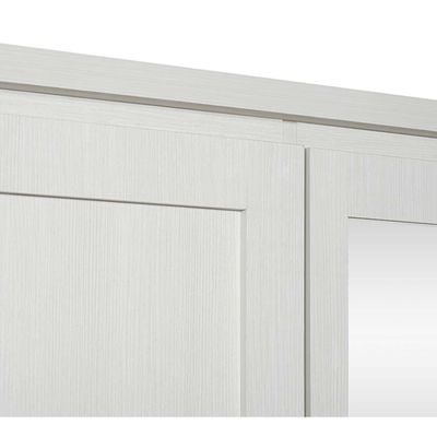 Casablanca 6 Door Wardrobe W/2 Drawers & Mirrors-White Oak