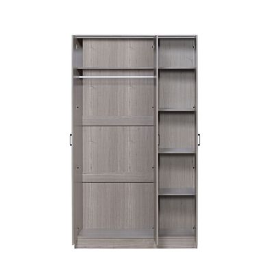 Gamorah 3Door Wardrobe-Warm Grey