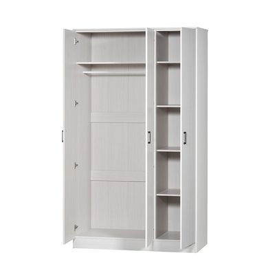 Gamorah 3Door Wardrobe-Washed White