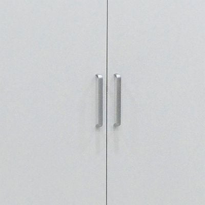 Supreme 6-Door Wardrobe with Mirror - White - With 2-Year Warranty