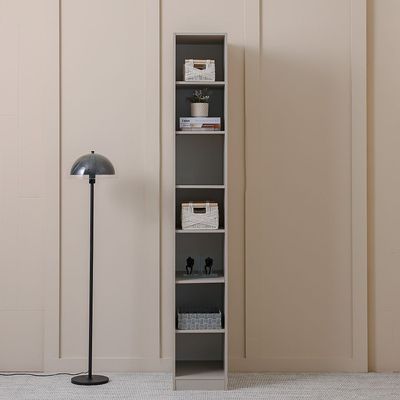 Defne 35Cm Storage Cabinet With Shelves   - Cream/Black
