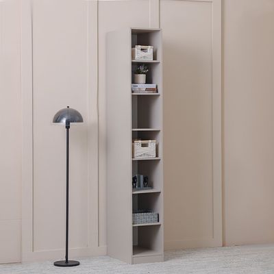 Defne 35Cm Storage Cabinet With Shelves   - Cream/Black