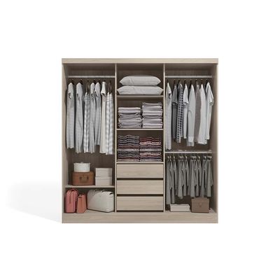 Lorena 3 Door Sliding  Wardrobe w/mirror- Almond Walnut