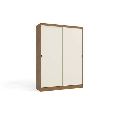 Morita 2 Door Sliding  Wardrobe - Off White / Oak