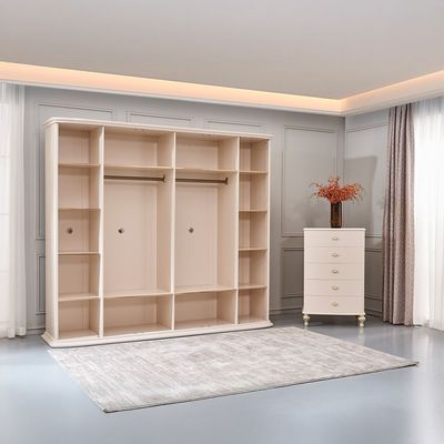 Jasmine 6 Door Wardrobe   - Light Beige