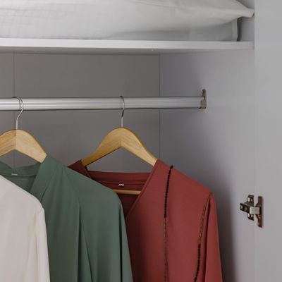 Notis 2 Door Wardrobe W/Drawer & Mirror-Gloss White