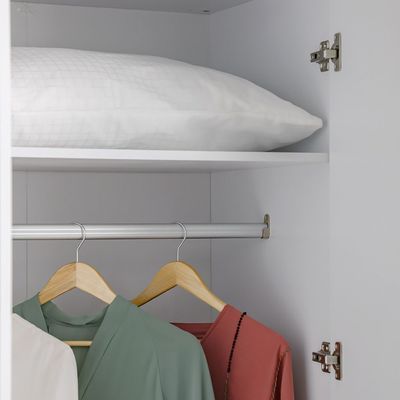 Notis 5 Door Wardrobe W/2Drawers & Mirror-Gloss White