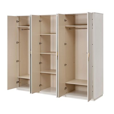 Lintell 6 Door Wardrobe - Cream