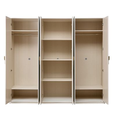 Lintell 6 Door Wardrobe - Cream