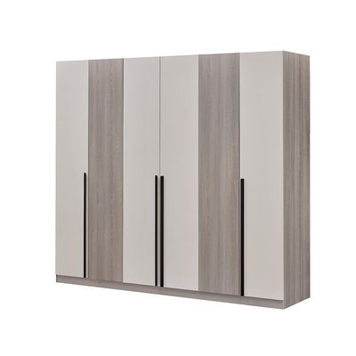 Trevor 6 Door Wardrobe - Beige / L. Grey