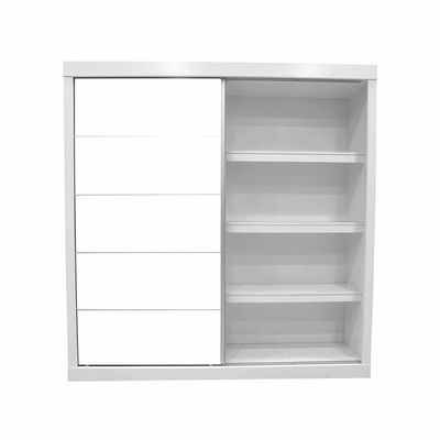 Supreme 2Door Large Sliding Door Wardrobe W/Mirrors-White