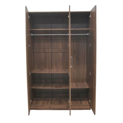 Supreme 3Door Wardrobe W/Mirror-Light Walnut