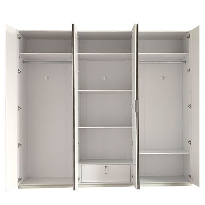 Santelmo 6 Door Wardrobe w/ Mirror -HG Light Beige