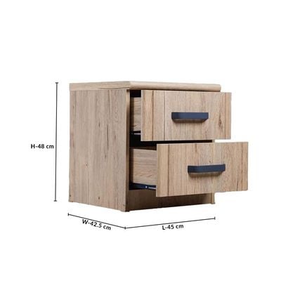 Raymond Night Stand Set of 2 - Summer Oak -2 Year Warranty