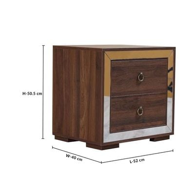 Ezekiel L 52 x W 40 x H 50.5 cm Night Stand - 2 Years Warranty