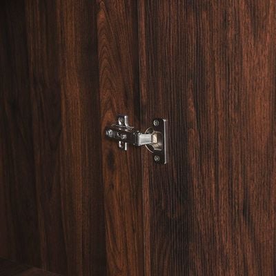 Raymond 4 Door Wardrobe - Acacia Walnut -2 Year Warranty