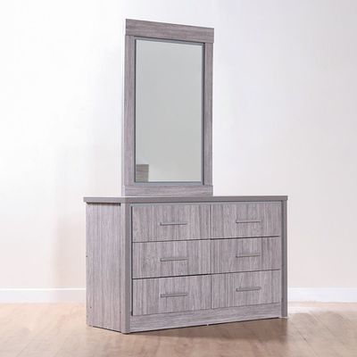 TORINO 180X200 KING BEDROOM SET - GREY OAK / SILVER LINE