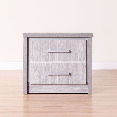 TORINO 180X200 KING BEDROOM SET - GREY OAK / SILVER LINE