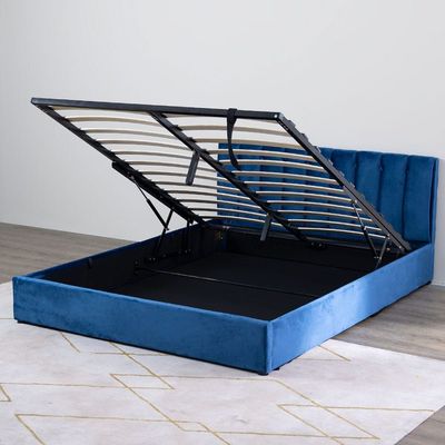 Palleto 150X200 Hydraulic Queen Bed - Royal Blue