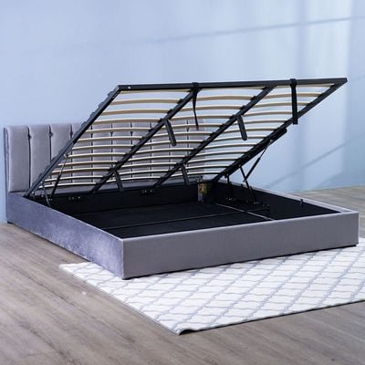 Palleto 180X200 Hydraulic King Bed - Dark Grey