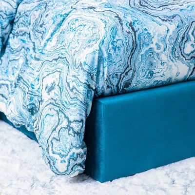 Palleto 180X200 Hydraulic King Bed - Turquoise