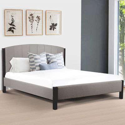 Zalora 150X200 Queen Bed - Cappuccino / Grey