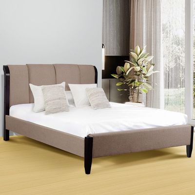 Romania 150X200 Queen Bed - Cappuccino / Beige