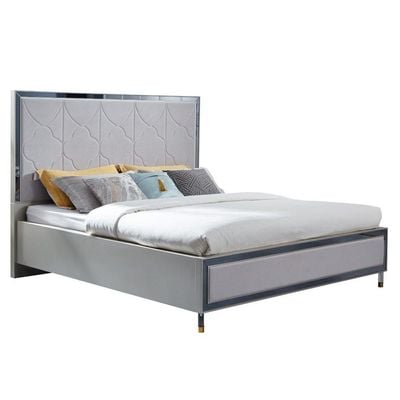 Ernest 180X200 King Bed-Warm Silver