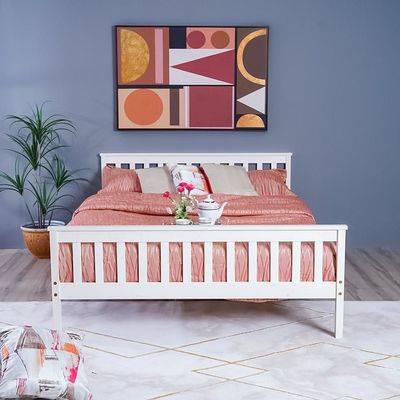 Gretel 150X200 Queen Bed - White