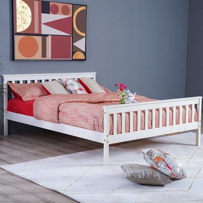 Gretel 150X200 Queen Bed - White