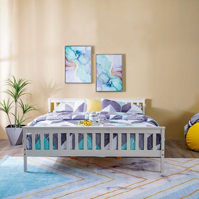 Gretel 180X200 King Bed - White