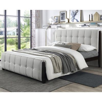 Diego 180X200 King Bed-Dark Cappuccino / Gardenia