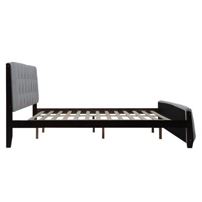 Diego 180X200 King Bed-Dark Cappuccino / Gardenia