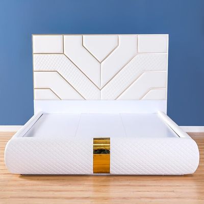 Marcelus Bedroom Set-White / Golden