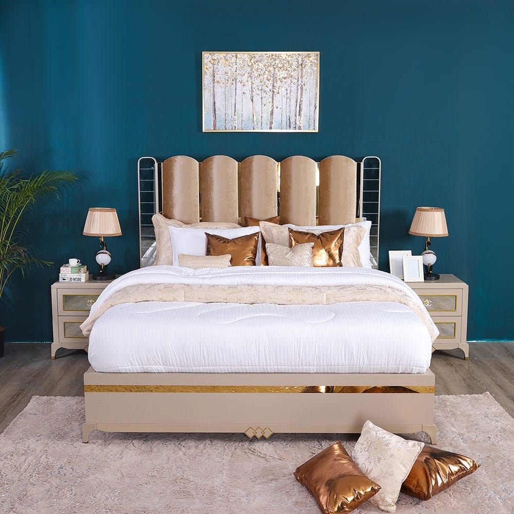 Gold deals king bed