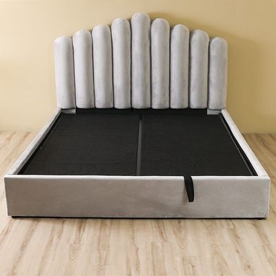 Assunta 150X200 Hydraulic Queen Bed-Grey