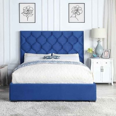 Upholstered Queen Beds | Queen Size Fabric Beds In UAE - Danube Home