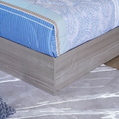 Gamorah 180X200 King Bed Set + Dresser and Stool - Warm Grey-With 2-Year Warranty