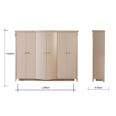 Vianna 6 Door Wardrobe - 2 Years Warranty