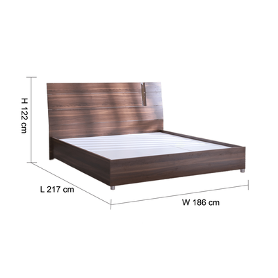 Maybell Bedroom Set - Walnut/Silver