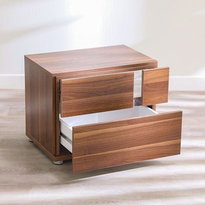 Maybell Bedroom Set - Walnut/Silver