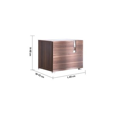 Maybell Bedroom Set - Walnut/Silver