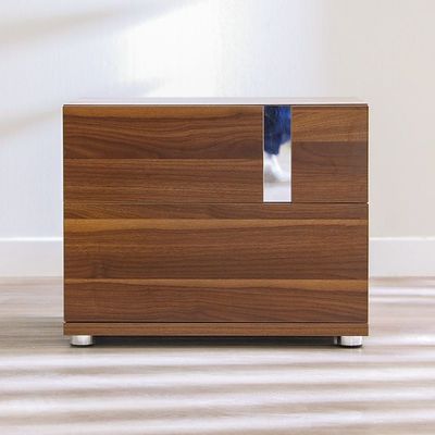 Maybell Bedroom Set - Walnut/Silver