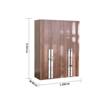 Maybell 4 Door Wardrobe - 2 Years Warranty