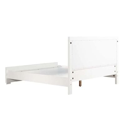 Ezekiel 180X200 King Bed-White / Silver